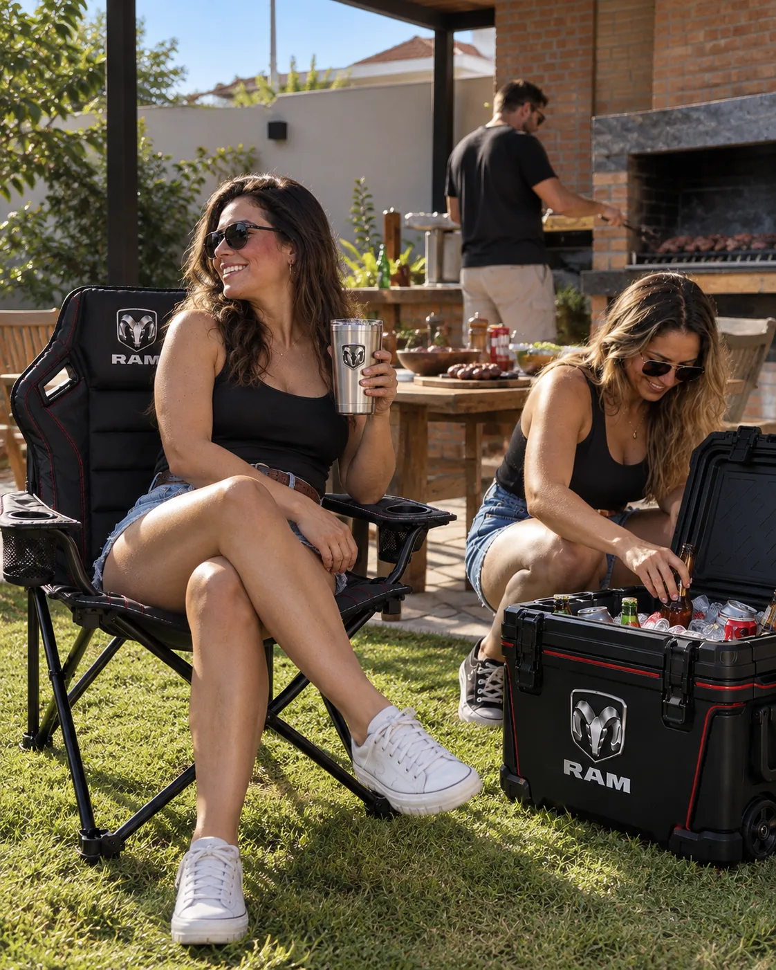 PitStop - Kit Premium Cadeira + Cooler com Copo Térmico